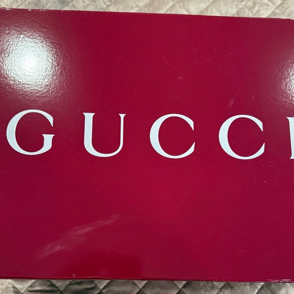 Gucci Giglio Large Beige and Brown GG Canvas Tote with Green & Red Web Trim LN - Picture 2 of 8